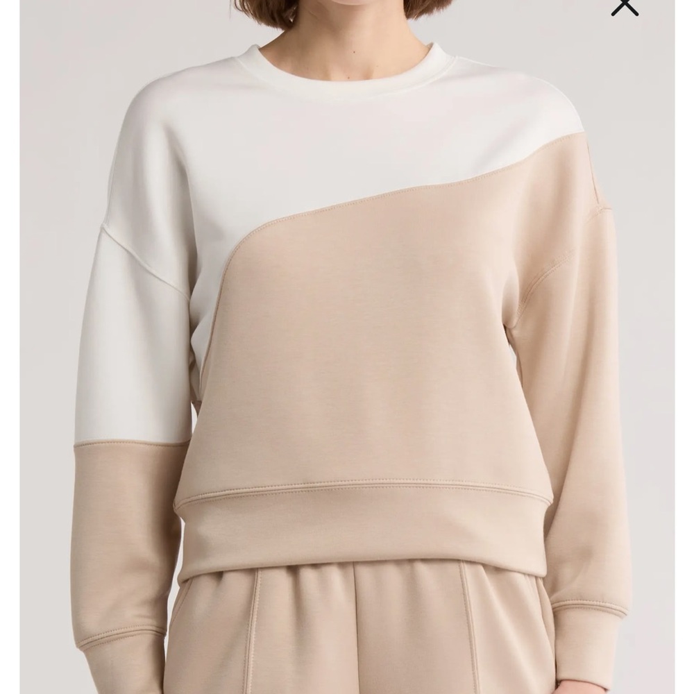 RBX NeoAir Two-Tone Beige and White Sweatshirt